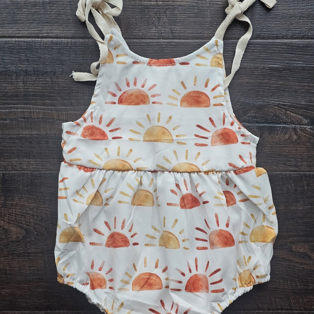 Sunshine Print Kids Romper